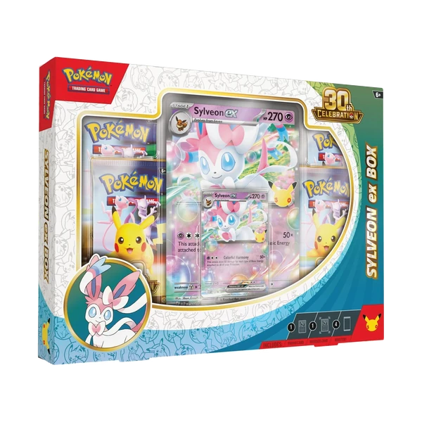 Pokemon Mega Evolution 30th Celebration 30C English Sylveon ex Box