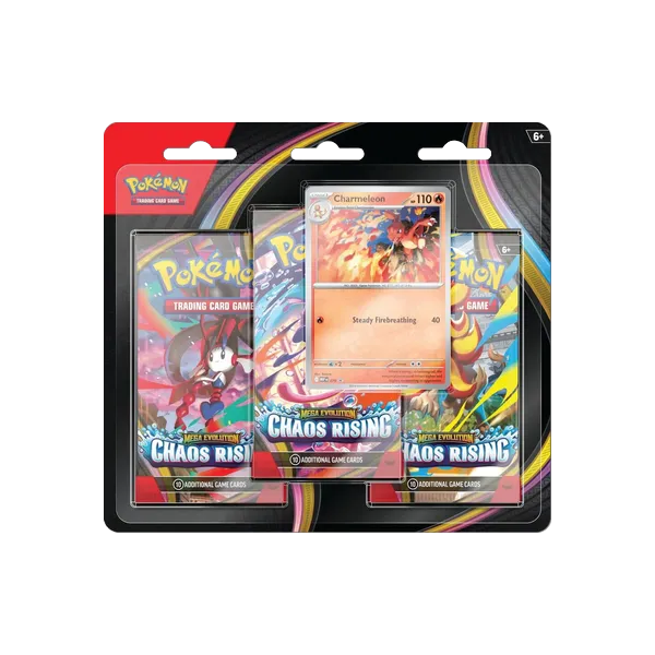 Pokemon Chaos Rising 3-Pack Blister ME04 English