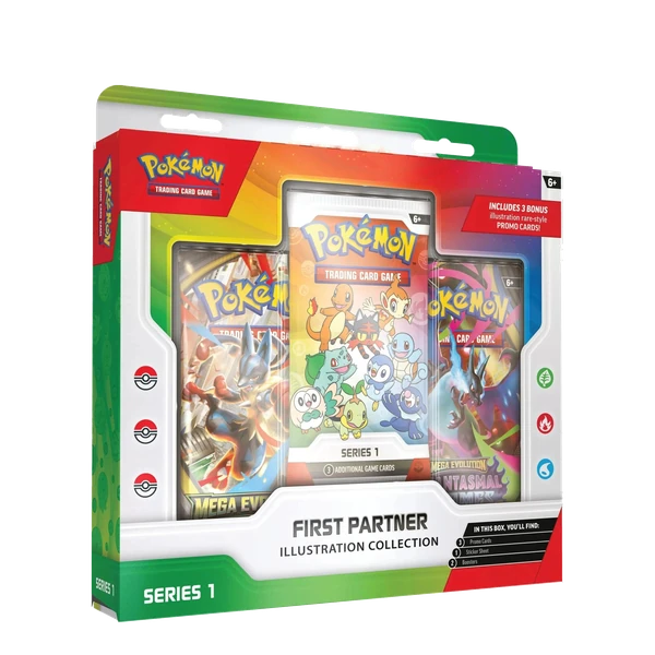 Pokemon First Partner Illustration Collection Series 1 English